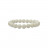 Bracelet white shell (bénitier) boules 4 à 12 mm